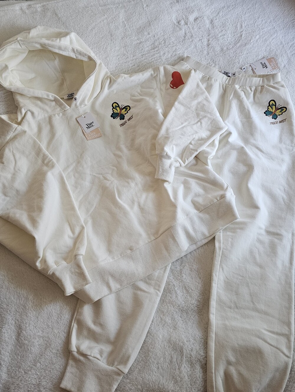 NWT Tiger Mist Aden Sz Small Sweatshirt And Medium Pants Track Set